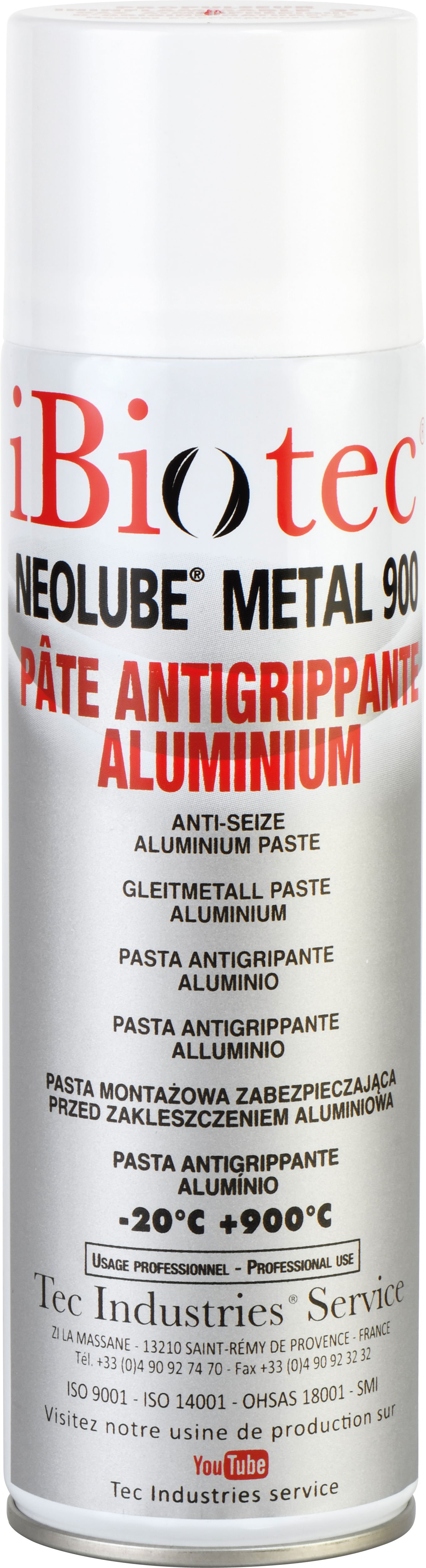 Grasa de aluminio para temperaturas muy altas 900ºC. Anticorrosión. Antisoldadura. Resuelve los problemas de par catalítico. Aerosol pasta antigripante aluminio, pasta aluminio, grasa aluminio, grasa aluminio alta temperatura, pasta de ensamblaje aluminio, grasa aluminio frenos. Proveedores grasas técnicas. Proveedores grasas industriales. Proveedores lubricantes industriales. Fabricantes grasas técnicas. Fabricantes grasas industriales. Fabricantes lubricantes industriales. Grasa aluminio aerosol. Aerosoles técnicos. Aerosoles mantenimiento. Proveedores aerosoles. Fabricantes aerosoles.